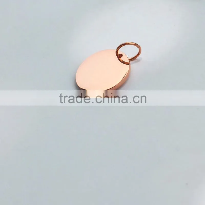 Competitive Advantage Custom Stainless Steel Blank Round Pendant