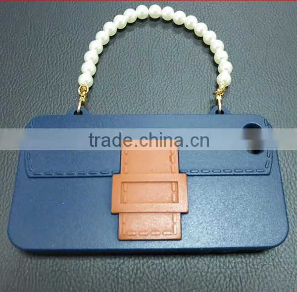 Newest Handbag Like Silicone Rubber Case for iPhone 4