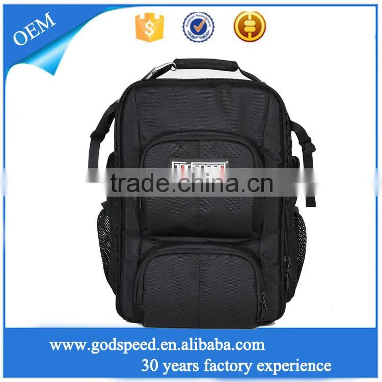 1680D Waterproof Nylon Camcorder Backpack with Detachable Compartment