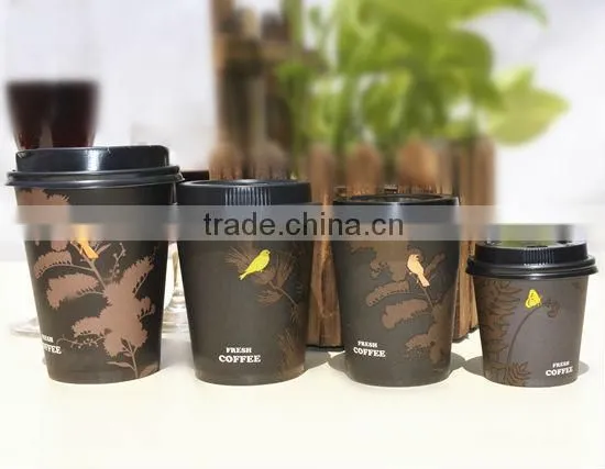 Custom printed/Heat proof/cheap 6oz ripple coffee paper cup