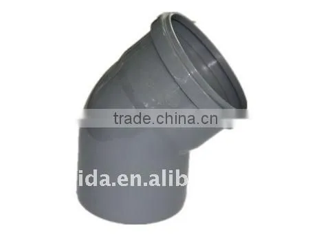 belling collapsible core elbow 90 degree PVC pipe fitting mould system