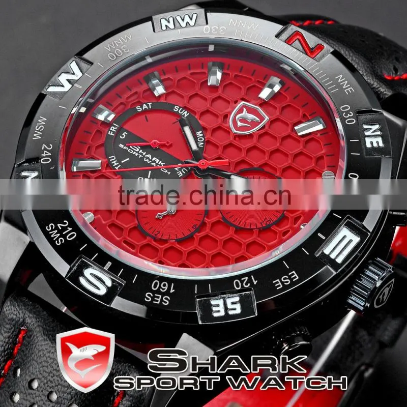Analog Mens waterproof Quartz Chrono Sport Watch SH082