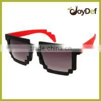 8-bit Pixel Two Tone Glasses Nerd Video Game party Pixelated Sunglasses