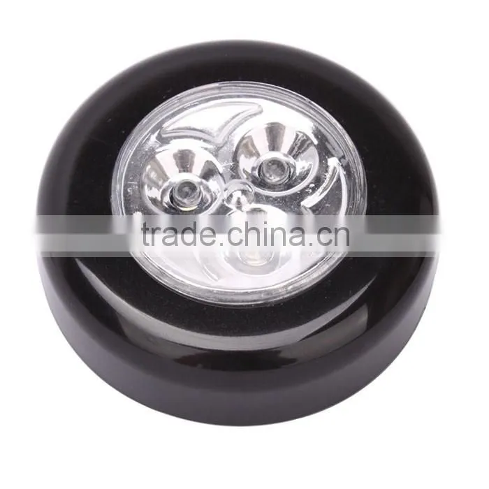Free Sample Mini Cordless 3 LED Powered Stick LED Touch Lamp Touch Light Black