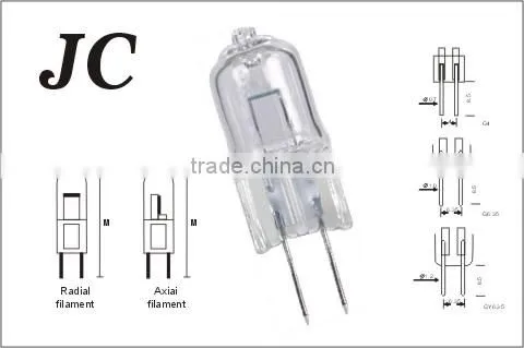 G4 halogen Lamp 12V 20W JC G4 Halogen Light Bulb