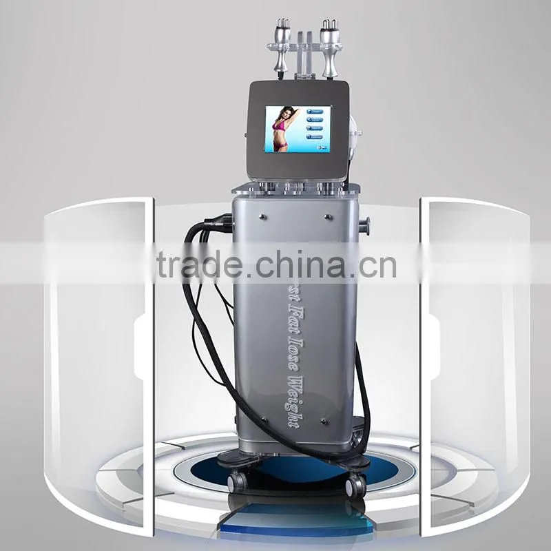 Ultrasonic cavitation weight loss machine, slimming beauty cellulite therapy, rf vacuum roller tripolar beauty machine
