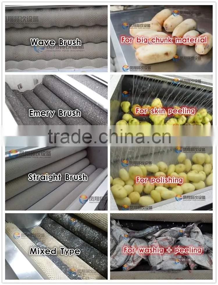 Industrial Commercial Automatic Potato Washing and Peeling Machine