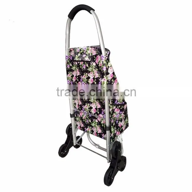 Factory sale high quality cheap aluminium foldable shopping trolley bag