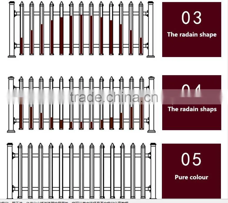 outdoor pvc galvanized steel garden edging fence plastic steel lawn edging fencing