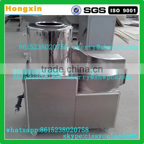 Automatic integrated 3 shapes potato peeling and cutting machine