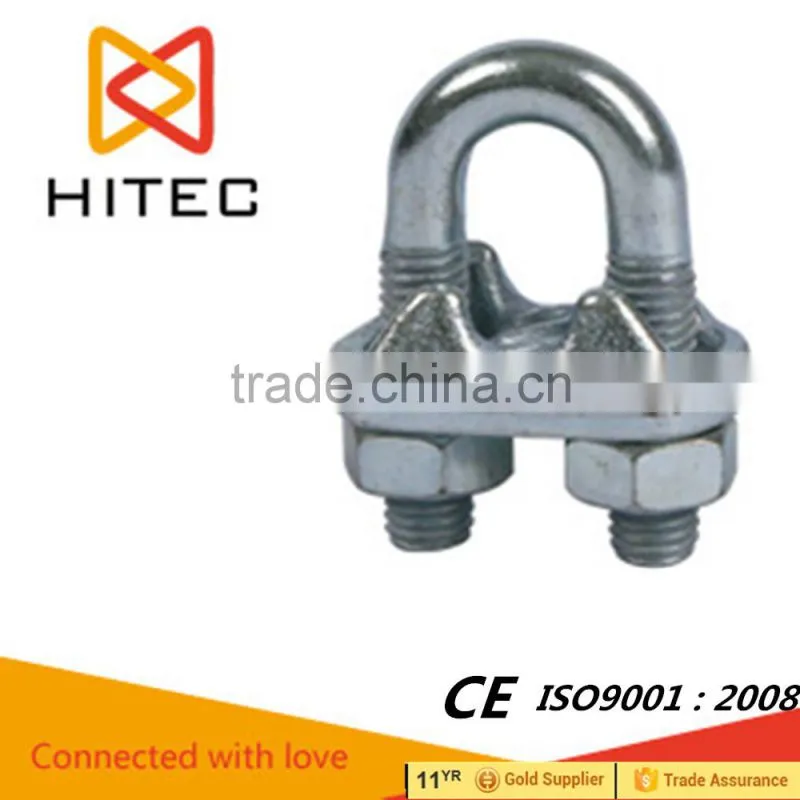 high quality ZINC PLATED ITALIAN TYPE DROP FORGED WIRE ROPE CLIP