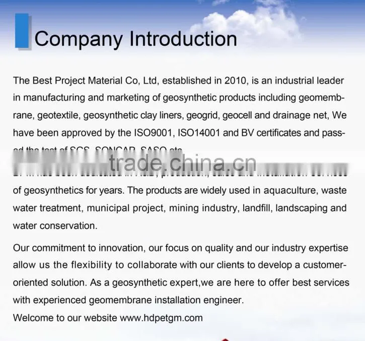 Arowana Fish Farm Pond Liner HDPE Geomembrane Black Rolls