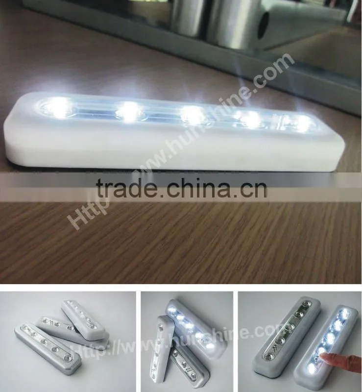 silver 4led surper brightness led push light
