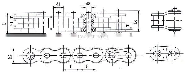short pitch precision roller chains A series roller chain