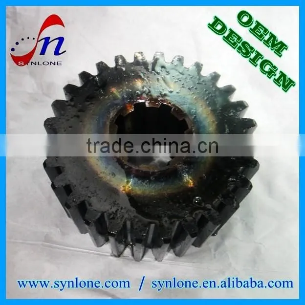 High quality precision-machined spline spur gear with 100% inspection