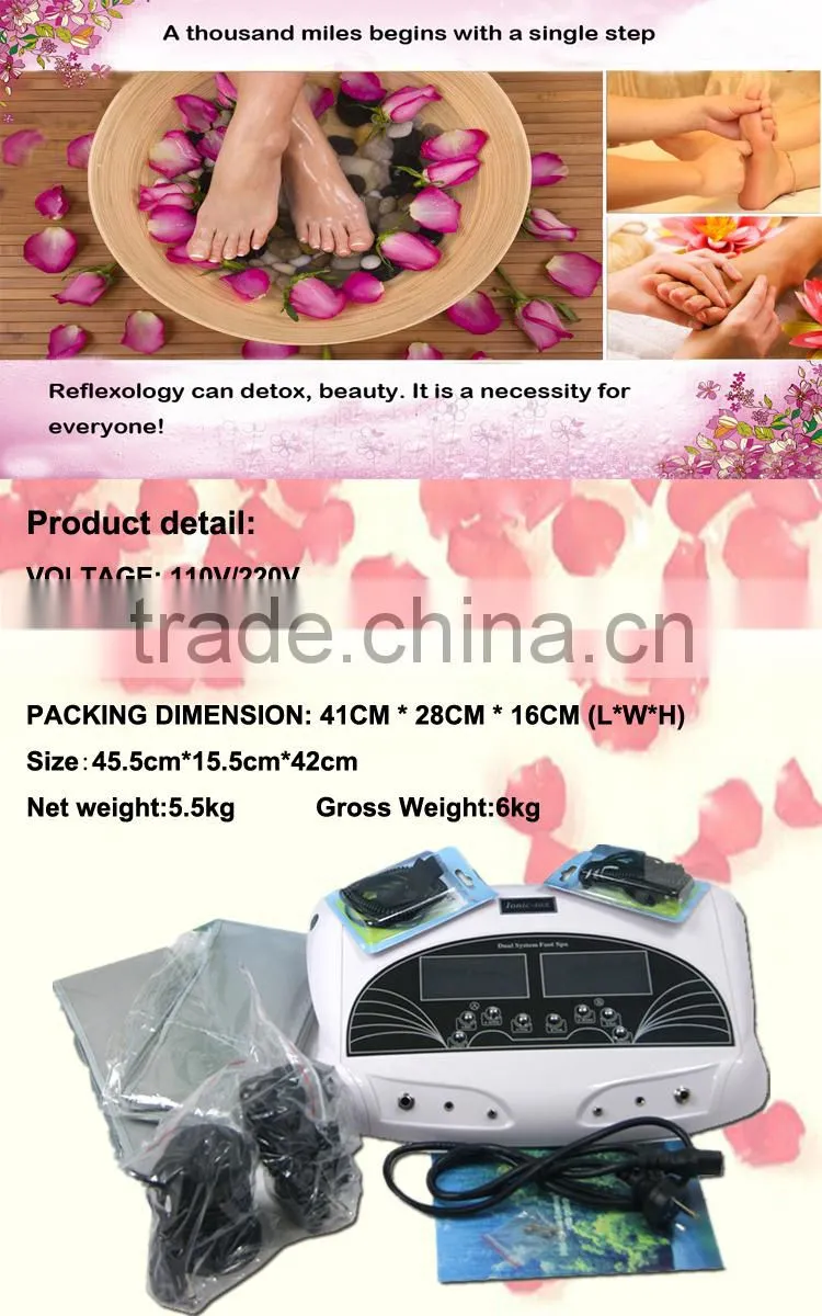 2017 Newest style ion cleanse detox foot spa machine for human healthy care massager