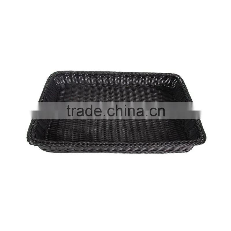 Rectangular PP rattan supermarket display
