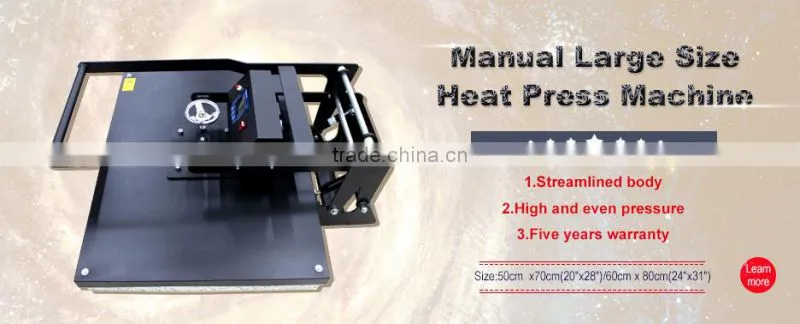 Auplex clamshell 60cm x 80cm(24"x31") hover heat press