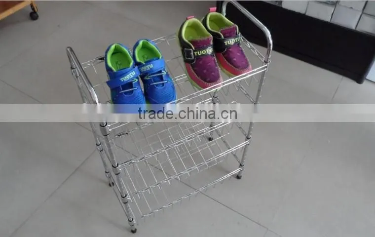 metal wire Shoe Rack Organizer Standing Storage Shelf