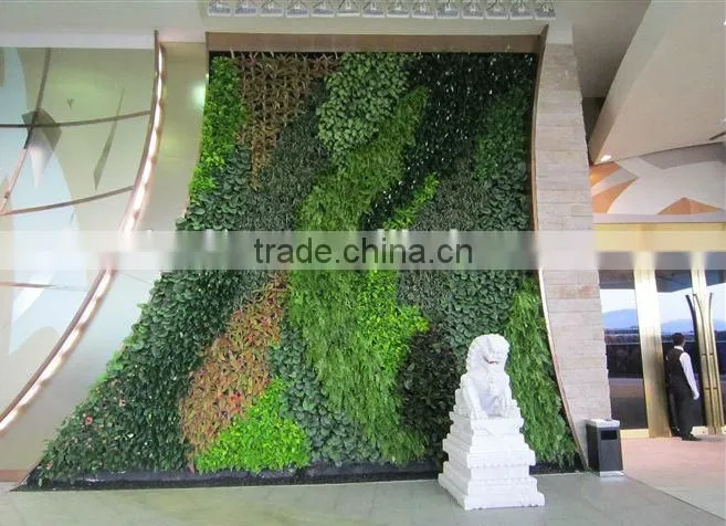 factory price high quality fake green walls/artificial indoor gardens for decoration