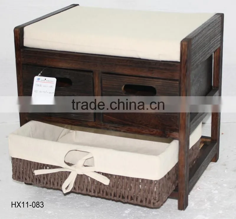 Comoda Banco Asiento para Vestibulo Pasillo Bano Dormitorio Blanco Nuevo