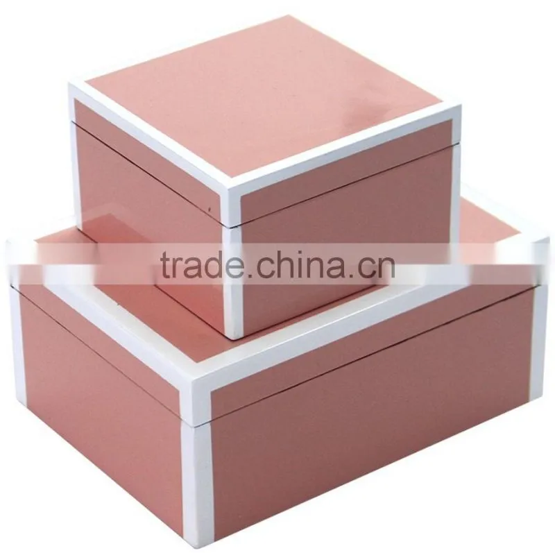 Red lacquer box, white line/lacquer box wholesale