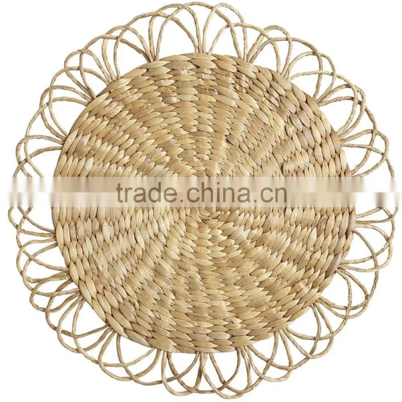 Braid water hyacinth place mat/table mat