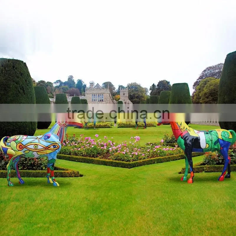 sales promotion designer home decor lifesize fiberglass horse