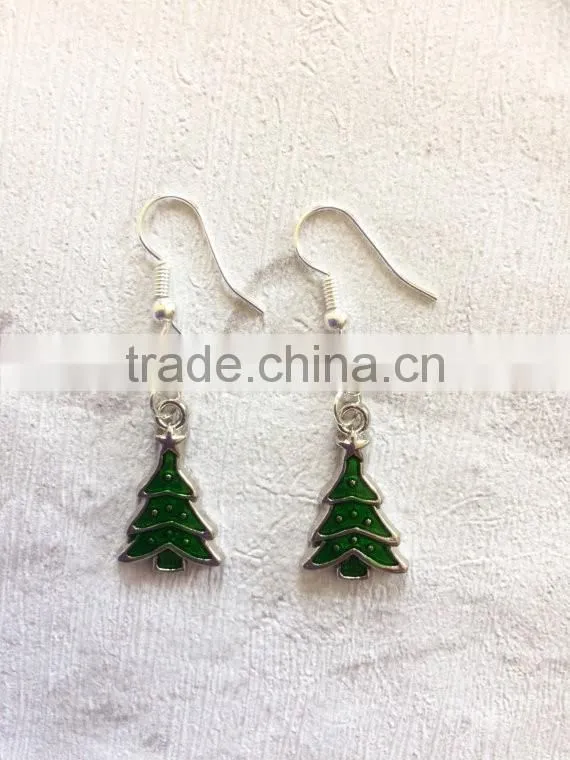 Novelty Christmas Earrings, Tree earrings, Christmas Tree Earrings