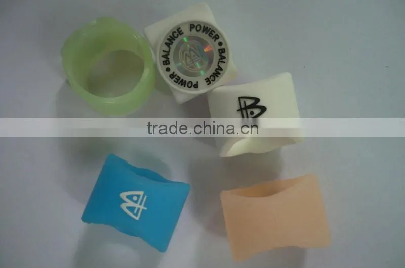 Cheap sell eco-friendly custom made silicone qr code ring no minimum