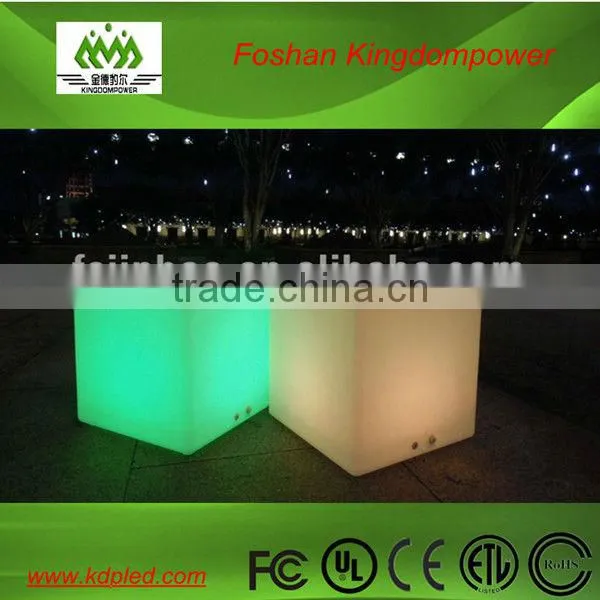 16 colors plastic illuminated led cube furniture