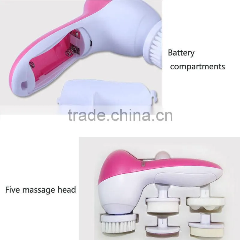 5in1 Multifunction Electric Face Facial Cleansing Brush
