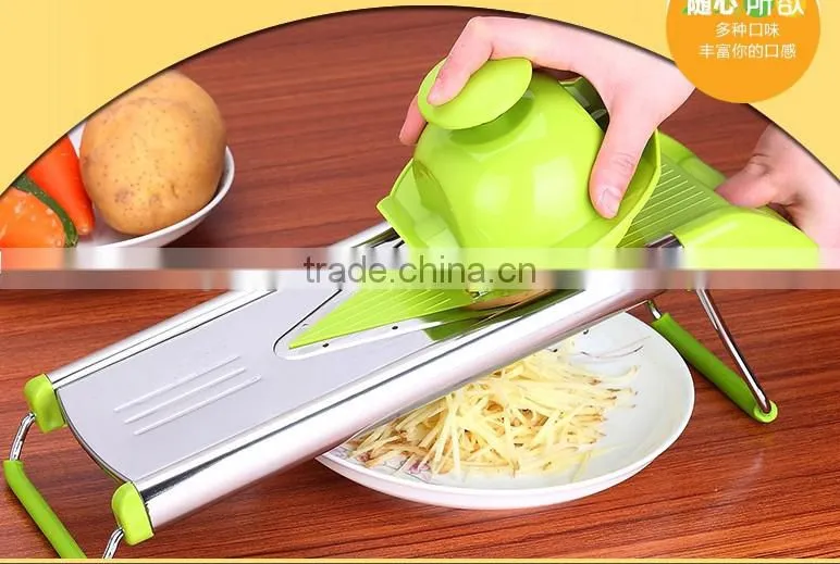 2017 The New Kitchen Stainless Steel V Blade Mandoline Slicer