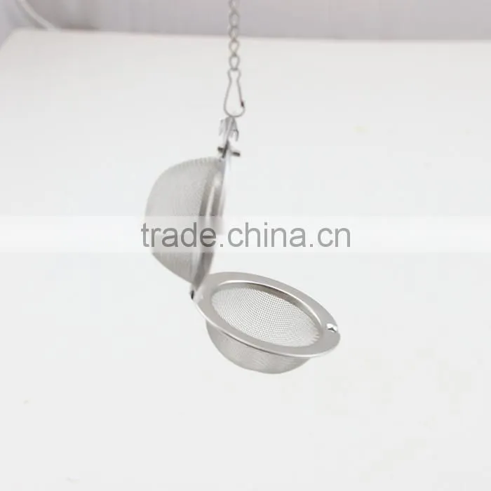 Silver Tone Mesh Tea Ball Infuser For Loose Tea Leaves