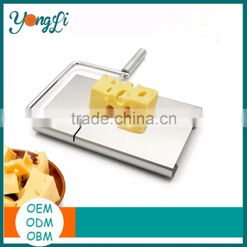 Stainless Steel Cheese Butter Slicer with Replacement Wire Cheese Cutting Board