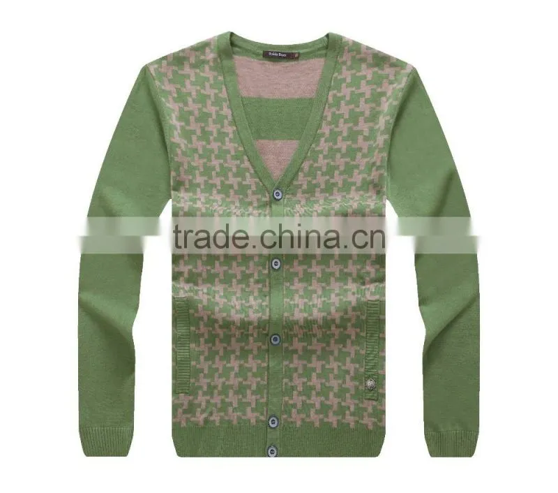 Latest sweater designs knitted sweater men cardigan