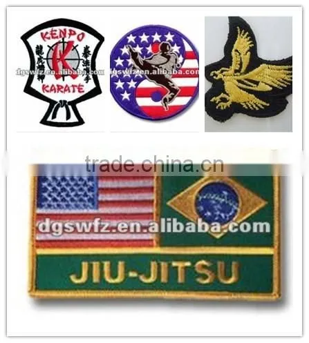 wholesale bjj gi pakirtan BJJ GI custom embroidery patches kimono jiu jitsu