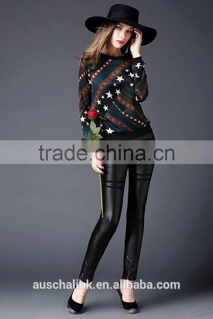 lady long sleeve bulk cheap t shirt fashion design printing