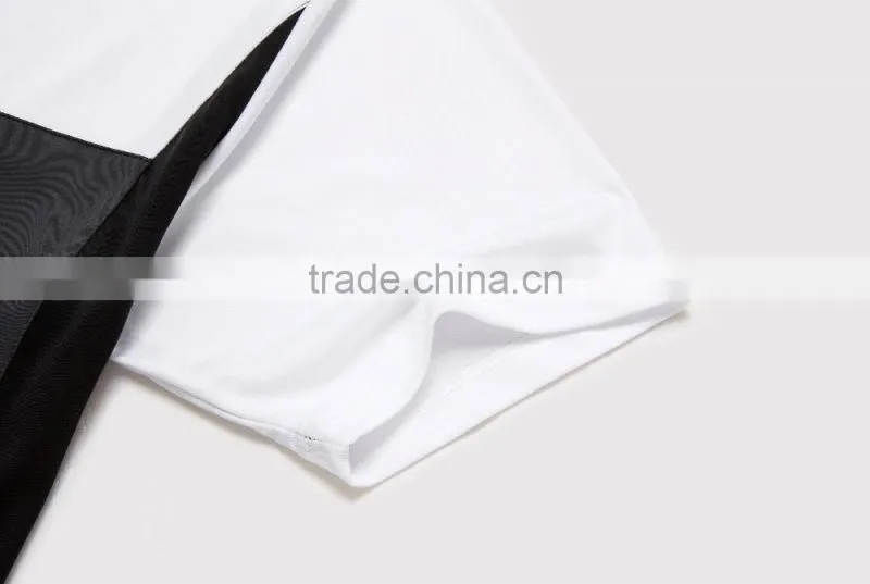 2016 simple o-neck 100%polyester men's short sleeve t shirt