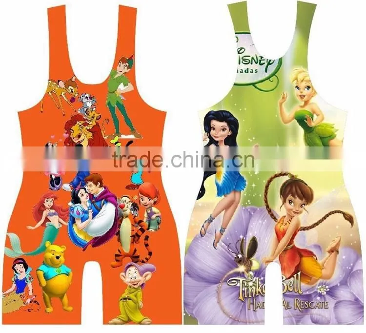 Professional Custom speciailized youth wrestling singlet more than 7 years