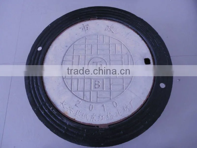 Round 510 steel fiber glass manhole cover