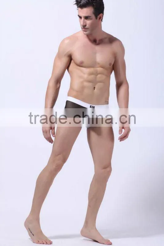 2012sexy color matching boxer shorts for men ,high quality and transparent boxer shorts