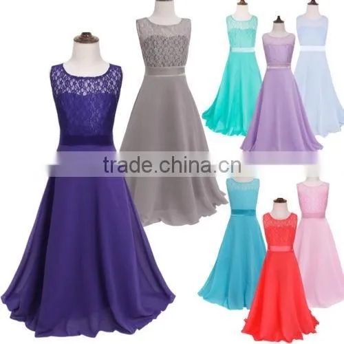 2017 Hot-sale Cute Frock Designs Child Clothes Fancy Party Girl Lace Dresses For Kids