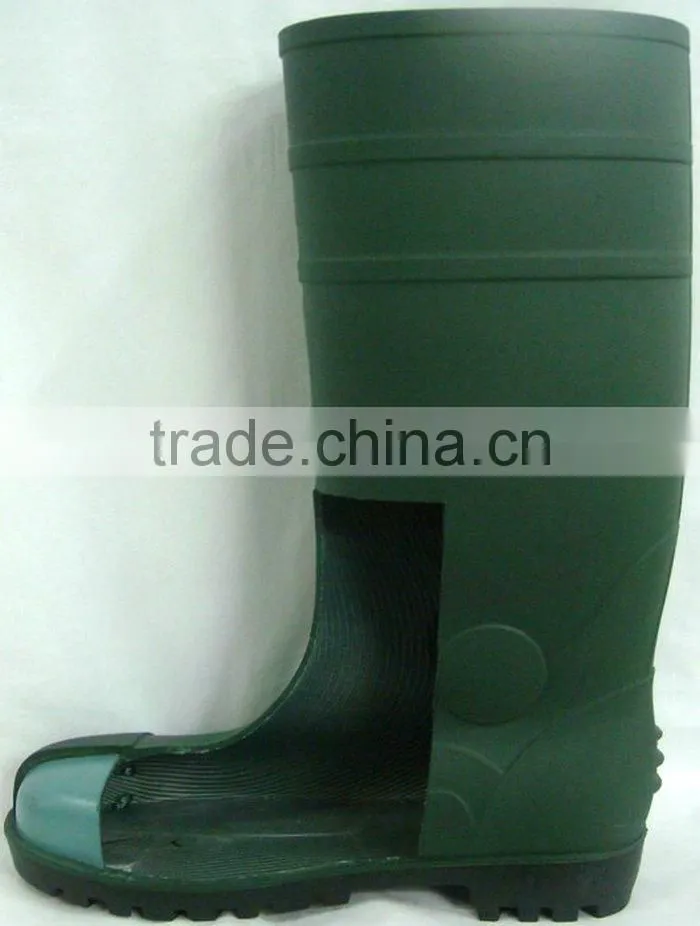 Supply PVC Heat Protection Chemical Steel Toe And Plate Work Boots