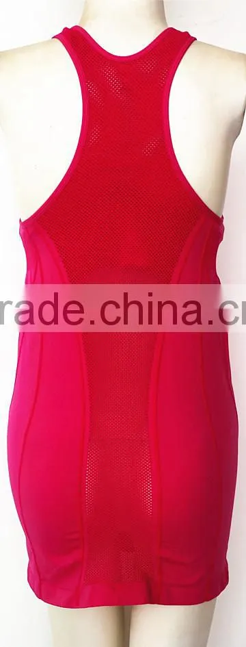 Seamless latest ladies' racer back tank top
