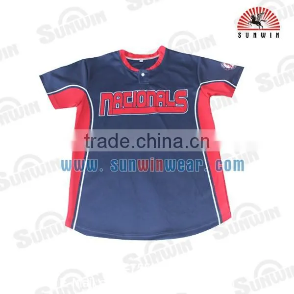 Button Shirts Baseball Jersey/Baseball Shirt Wholesale