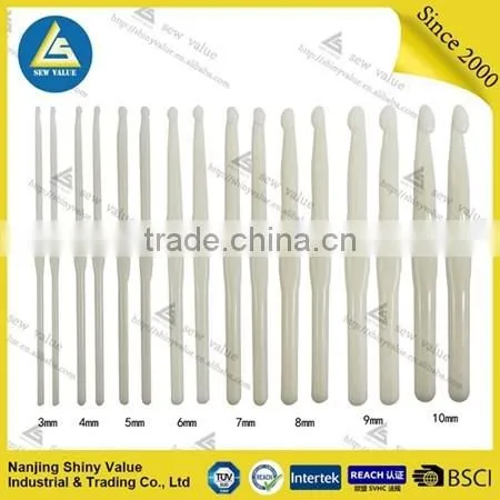 Totally new material knitting accessories custom type ABS crochet hook