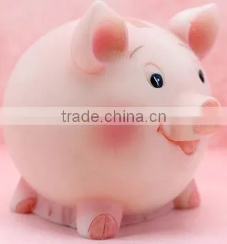 Cute Safe ABS Resin Pink Pig Saving Money Box in 2016 for children