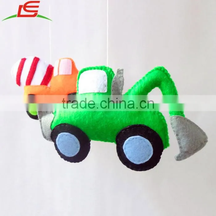felt stuffed cars toy baby boy mobile hanging