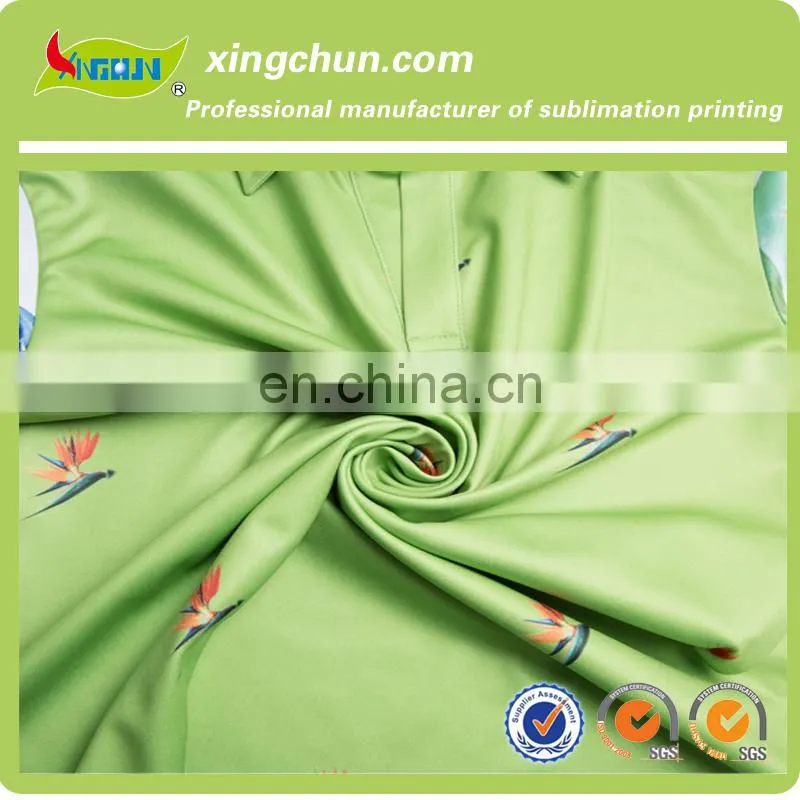 Quick dry shivering flowers design dye sublimation printed Kid's polo Tee shirts